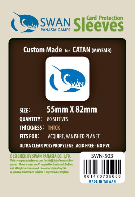65x100 mm 7 Wonders Copper Premium/Thick -85 per pack (SWN-515) –  SwanPanasia Sleeves